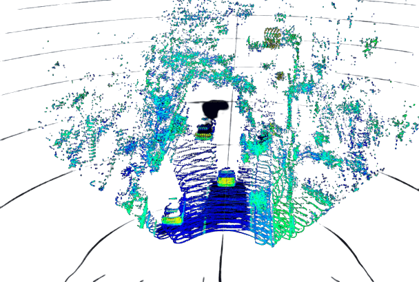 lidar with vehicules